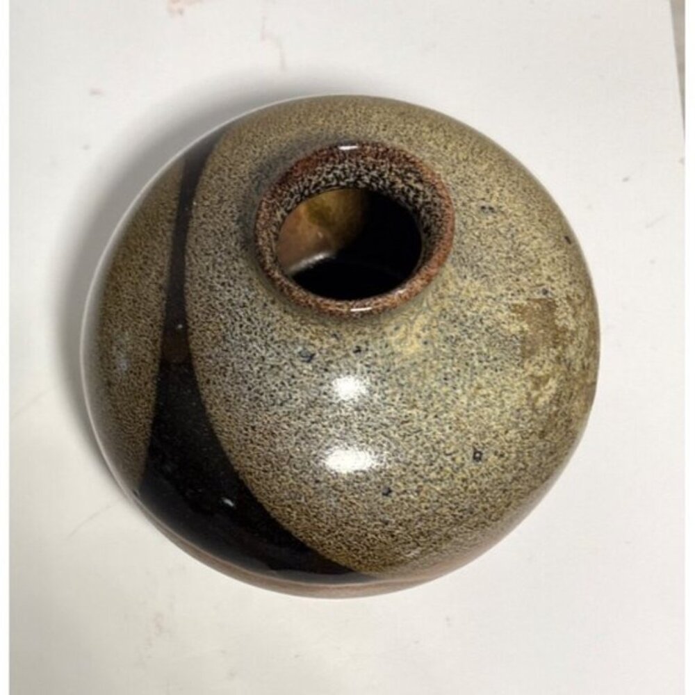 Vintage Pottery Craft USA Stoneware 3 Bud Vase Bottle MCM - Picture 2 of 7